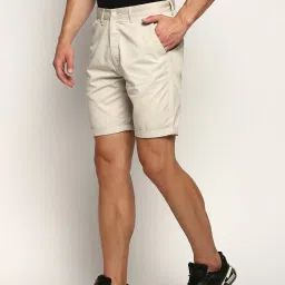 showoffff SHOWOFF Beige Slim Fit Shorts image 3