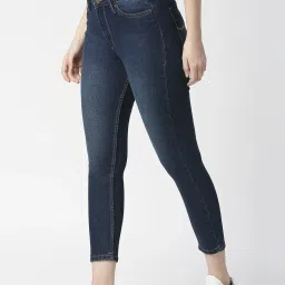 Pepe Jeans Blue Cotton High Rise Jeans image 3
