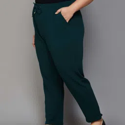 Nexus by Lifestyle Green Mid Rise Pants image 3