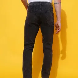 Belliskey Black Skinny Fit Lightly Washed Jeans image 2