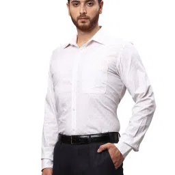 Raymond White Slim Fit Printed Shirt image 3