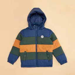 Pantaloons Junior Multicolor Striped Full Sleeves Jacket image 3