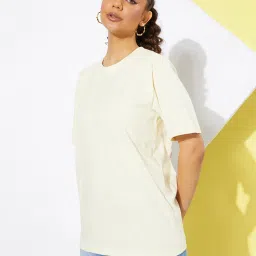 Dillinger Off White Cotton Graphic Print Oversized T-Shirt image 3