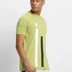 Forever 21 Green Regular Fit Printed T-Shirt image 3