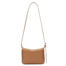 Fastrack Tan Solid Faux Leather Sling Handbag image 3
