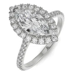 Emori 14k White Gold & Diamond Vine Engagement Ring image 2