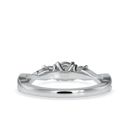 Emori 18k White Gold & Diamond Timeless Three Stone Ring image 2