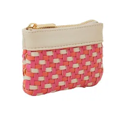 Accessorize London Pink Textured Coin Purse image 2