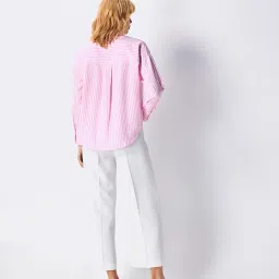 Cover Story Pink Striped Shirt image 2