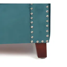 Ikiriya Turquoise Blue Sheesham Wood Accent 2-Seater Bench With Storage image 2