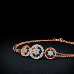 Joyalukkas Iconic Inspired Women 18 Kt Rose Gold Diamond Bracelet -2.573 g-image-6
