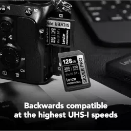 Lexar Professional SDXC Memory Card 128 GB UHS-II Upto 280 Mbps Read & 120 Mbps Write Speed, SILVER PRO image 3