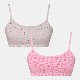 Sillysally Girls Pack Of 2 Abstract Printed Beginners Sports Bra With All Day Comfort-picture-18