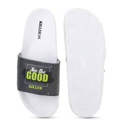 Killer Typography Printed Cushioned Footbed Sliders image 4