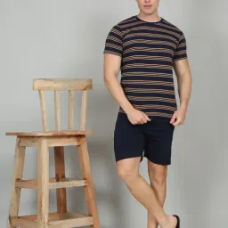 Sweet Dreams Navy Regular Fit Striped Co-Ord Set-picture-29