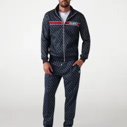 Guess 4G Aop Jet Black Korbin Printed Regular Fit Jacket image 4