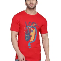 TEEFOX Graphic Printed Round Neck Short Sleeves Regular Fit Casual T-shirt-picture-18