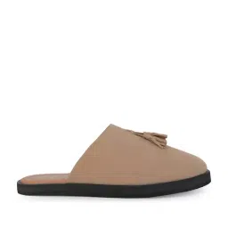Styli Men's Cream Mule Shoes image 3