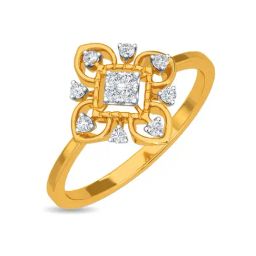 Kisna Diamond & Gold Jewellery Rebekah 14k (585) Diamond & Gold Ring For Women-picture-40