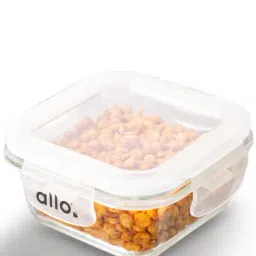 Allo FoodSafe Microwave Safe Borosilicate Glass Containers for Fridge Storage (320ml) image 2