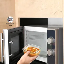 Allo FoodSafe Microwave Safe Borosilicate Glass Containers for Fridge Storage (320ml) image 3