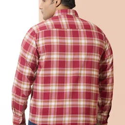NEON CHILLIE Men Tartan Checks Checked Casual Shirt image 4