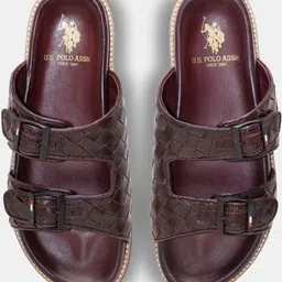 U.S. Polo Assn. Men Leather Comfort Sandals-picture-34
