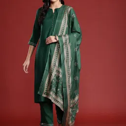 Anouk Kurta with Trousers & Dupatta-picture-10