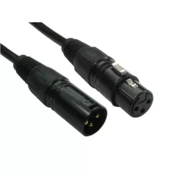 RS PRO Male 3 Pin XLR to Female 3 Pin XLR Cable Black 20 m, 1924450-image-92