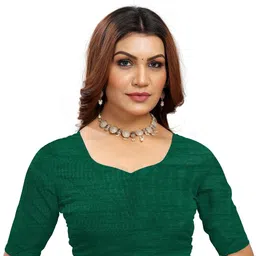 KANOODA Women Leheriya Striped Net Sarees image 4