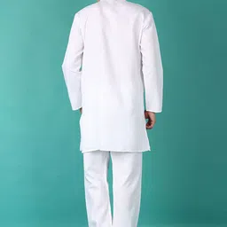 V-Mart Men Regular Pure Cotton Kurta with Churidar image 4