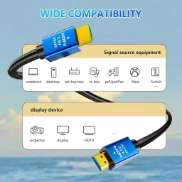 EVTeq 2K HDMI Cable 5 m Black for Digital Cameras, Laptops & Camcorders Use, EV-H2-005 image 5