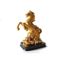 The Spiritual Living Gold-Toned Horse Statue Figurine Showpiece-picture-33