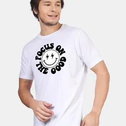 Greylongg Typography Printed Short Sleeves T-shirt image 4