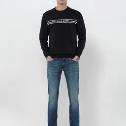 U.S. Polo Assn. Men Logo Embroidered Round Neck Sweatshirt image 2