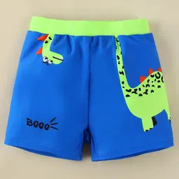 Babyhug Swimming Trunk With Giraffe Print - Blue-image-99