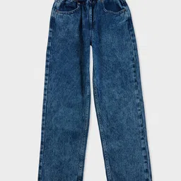 Pepe Jeans 100% Cotton Woven Full Length Mid Rise Solid Color Jeans - Blue-picture-27