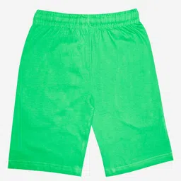 Kiddopanti Pack Of 2 Knee Length Printed Shorts - Green Grey image 5
