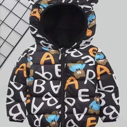 Bold N Elegant Unisex Kids Typography Lightweight Outdoor Puffer Jacket-picture-43