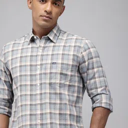 Arrow Sport Pure Cotton Manhattan Slim Fit Checked Casual Shirt-picture-22