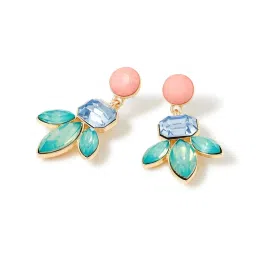 Accessorize London Flower Multicolor Drop Earrings image 3