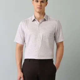 Arrow Pink Cotton Regular Fit Printed Shirt-image-67