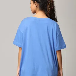 The Mom Store Maroon & Blue Cotton Printed T-Shirt Pack Of - 2 image 2