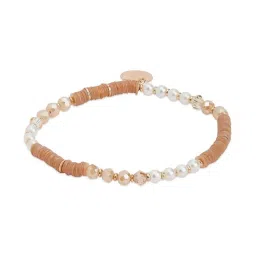 Accessorize London Women's Multi Pastel Beaded Luxe Stretch Bracelet Pack image 3