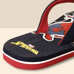 Kidsville Spiderman Printed Navy & Red Flip Flops image 3
