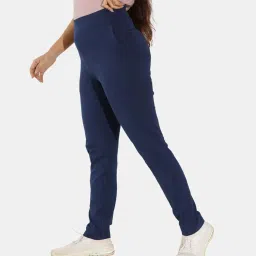 BlissClub Navy Cotton Pencil Pants image 3