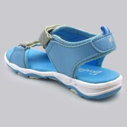 Kidsville Barbie Printed Blue & Grey Floater Sandals image 3