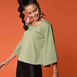 chimpaaanzee Chimpanzee Olive Regular Fit Top image 3