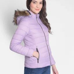 Crimsoune Club Lavender Slim Fit Hooded Jacket image 3