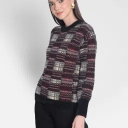 Crimsoune Club Wine Checks Sweater image 3